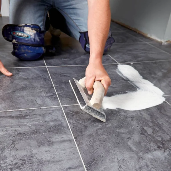 Where wall tile changes a room